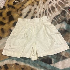 Daniel Bernstein white trouser shorts